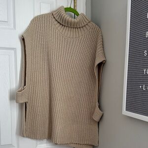 Cozy Tan Turtleneck Sweater